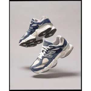 Trendy New Balance 9060 White Blue Shoes For Men (SHUB683)