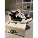 Premium Air Jordan Retro 1 Travis Scott Olive Shoes For Men (HOF884)