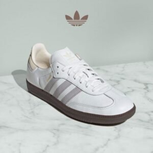 Premium Adidas Samba Core White Grey Shoes For Men (SW6461)