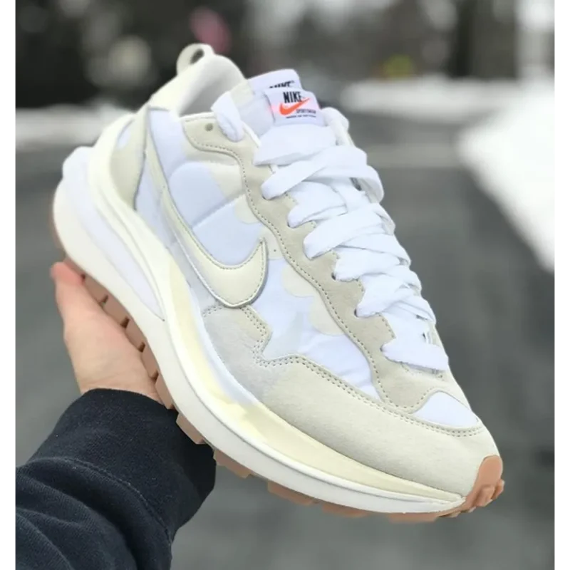 Trendy Nike Sacai Vaporwaffle Sail White Shoes For Men (SW6809)