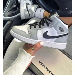 Premium Nike Air Jordan Retro 1 Mid Smoke Grey Shoes For Men (SW5852)