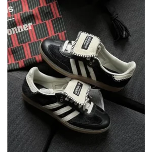 Trendy Adidas Wales Bonner X Samba Pony Tonal Core Black Shoes For Men (SW6232)
