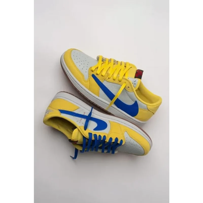 Premium Air Jordan Retro 1 Travis Scott Canary Shoes For Men (HOF874)