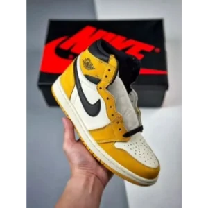 Trendy Air Jordan 1 High Retro Yellow Shoes For Men (CSO4552)