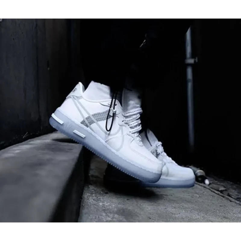 Stylish Nike Air Force 1 Low Ice React Shoes For Men (HOF925)