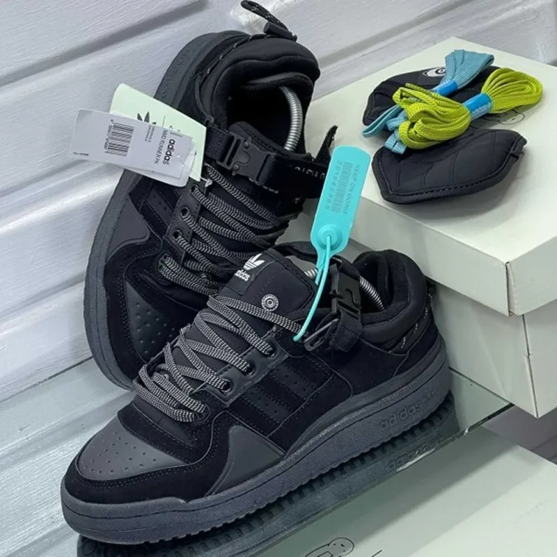 Imported Adidas Forum Bad Bunny Black Shoes For Men (SW5748)