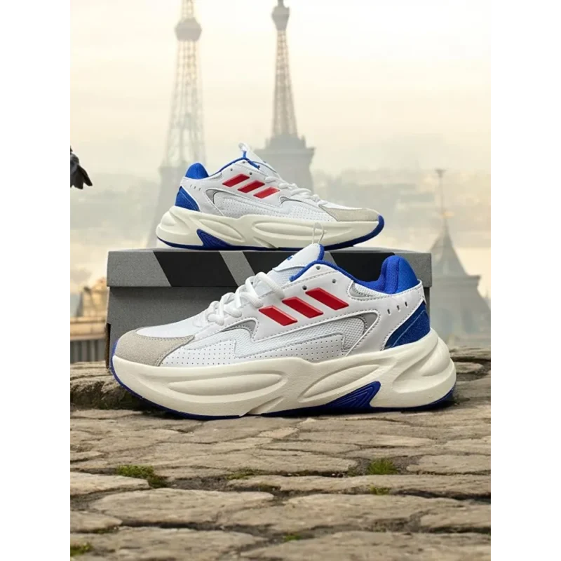 Classy Adidas Ozwave Blue Red Shoes For Men (SHH07867)