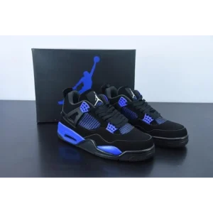 Classy Nike Air Jordan Retro 4 Thunder Blue Shoes For Men (SW6193)
