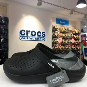 Stylish Crocs Lite Ride Black White For Men (QT158)