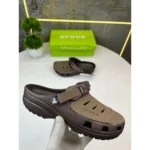 Stylish Crocs Yukon Vista Dark Brown Clogs For Men (QT133)