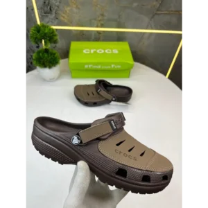 Stylish Crocs Yukon Vista Dark Brown Clogs For Men (QT133)
