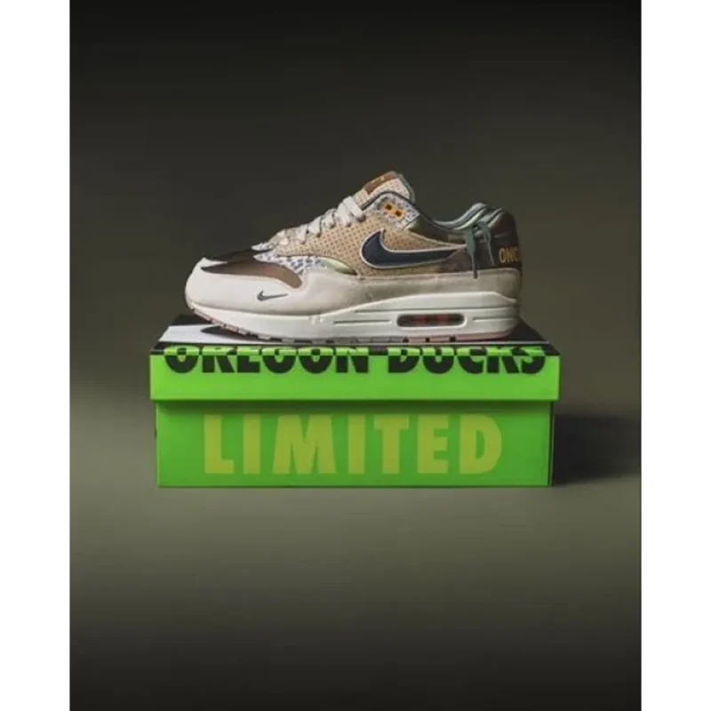 Stylish Nike Air Max 1 University Of Oregon Shoes For Men (QT167)