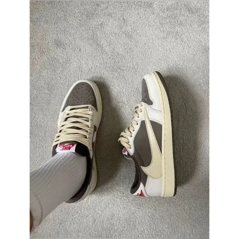 Classy Air Jordan Retro 1 Travis Scott Reverse Mocha Shoes For Men (TS948)