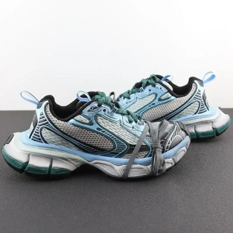 Classy Balenciaga 3xl Trainers White Blue Shoes For Men (LL620)