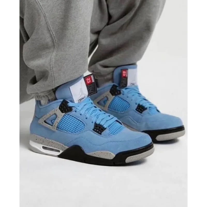 Classy Air Jordan 4 University Blue Shoes For Men (LL643)