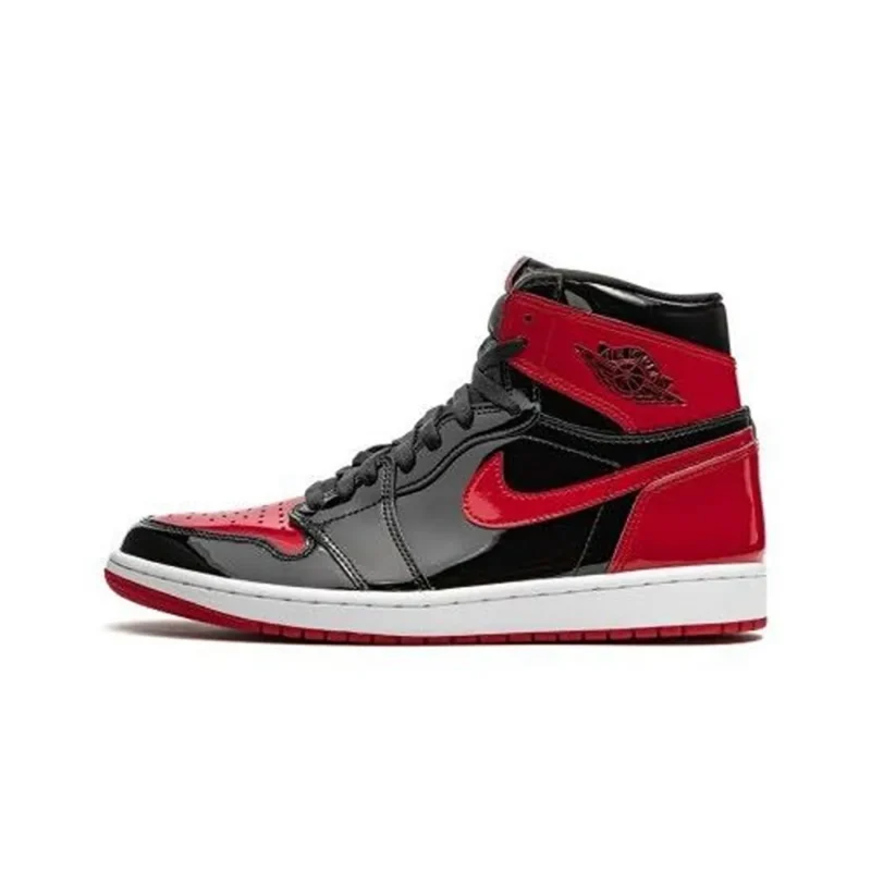 Classy Air Jordan 1 Retro High Patent Bred Shoes For Men (LL524)