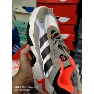 Classy Adidas Niteball Ll Khaki Black Shoes For Men (LL529)