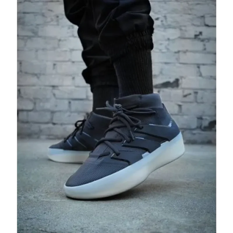 Classy Adidas Fear Of God Black Athletics Shoes For Men (LL547)