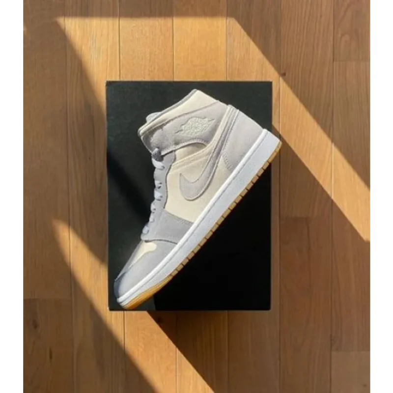 Classy Air Jordan Retro 1 Mid Coconut Milk Shoes For Men (LL572)