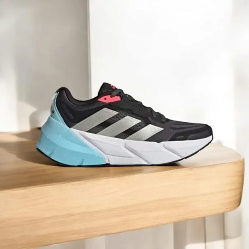 Stylish Adidas Adistar Turbo Black Blue Shoes For Men (SW5650)