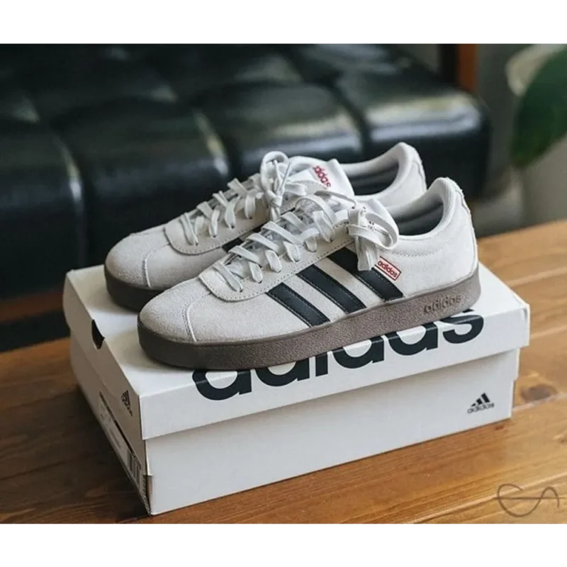 Classy Adidas Court 3.0 Vl Cream Shoes For Men (SHH07785)