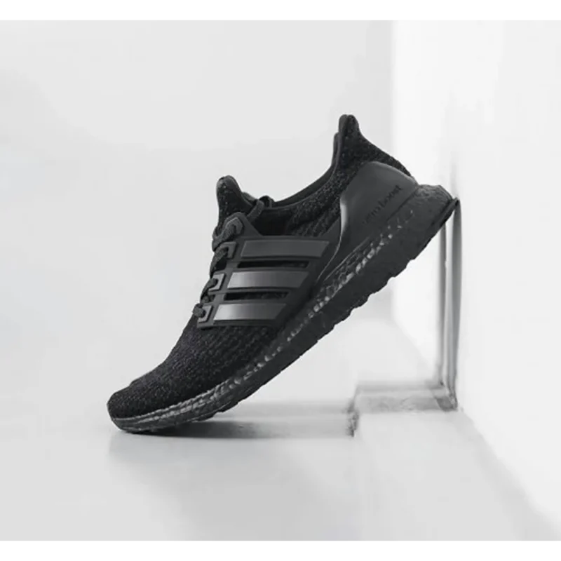 Premium Adidas Ultra Boost 3.0 Triple Black Shoes For Men (QT304)