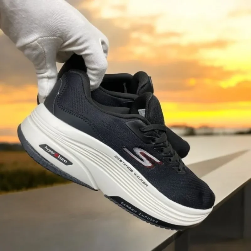 Trendy Skechers Max Road Hyper Burst Black Red Shoes For Men (CSO4461)