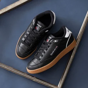 Premium Reebok Club C Bulc Black Gum Shoes For Men (GF1375)