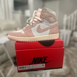 Premium Nike Air Jordan 1 High Washed Pink Shoes For Men (QT273)