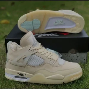 Premium Nike Air Jordan Retro 4 Off White Sail Shoes For Men (HOF835)