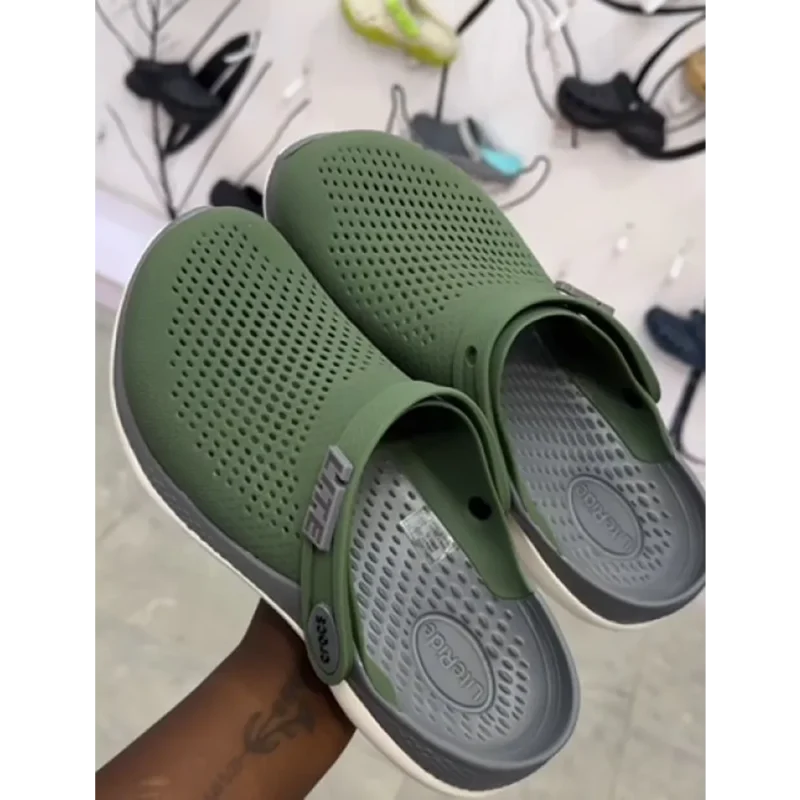 Premium Crocs 360 Lite Ride Green Grey Shoes For Men (QT316)