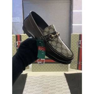 Classy Gucci Loafer Gg 86 Brown For Men (SOH387)
