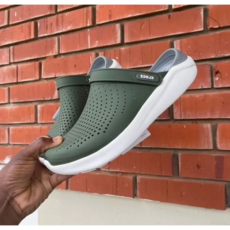 Premium Crocs Lite Ride Olive Green Neon For Men (TS714)