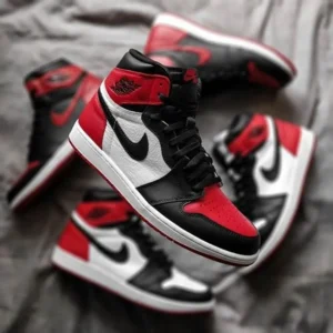 Trendy Air Jordan Retro 1 Bred Toe High Shoes For Men (TS777)