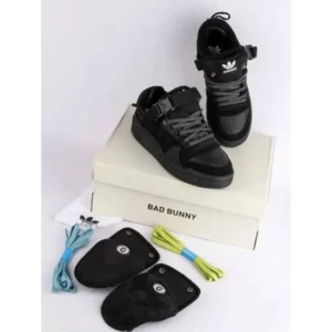 Trendy Adidas Bad Bunny All Black Shoes For Men (TS780)