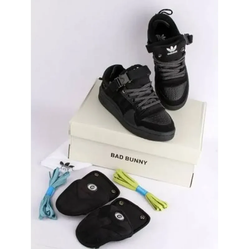 Trendy Adidas Bad Bunny All Black Shoes For Men (TS780)