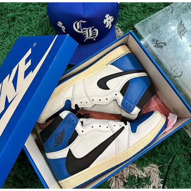 Stylish Nike Air Jordan 1 High X Travis Scott Fragment Shoes For Men (SP40)