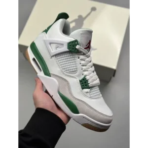 Stylish Nike Air Jordan Retro 4 Pine Green Shoes For Men (SP64)