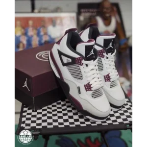 Stylish Nike Air Jordan Retro 4 PSG GS Paris Shoes For Men (SP66)