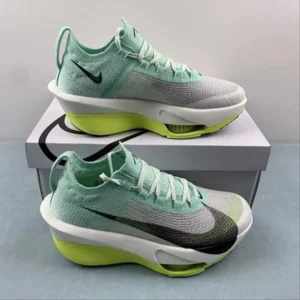 Stylish Nike Air Zoom Alphafly 3 White Green Shoes For Men (SP79)