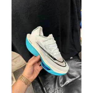 Stylish Nike Air Zoom Alphafly 3 White Clear Jade Shoes For Men (SP82)