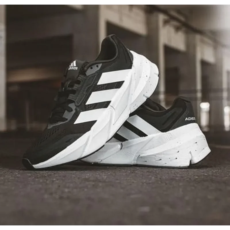 Stylish Adidas Adistar Turbo Black White Shoes For Men (SP87)