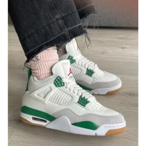 Stylish Air Jordan Retro 4 Pine Green Shoes For Men (TS821)