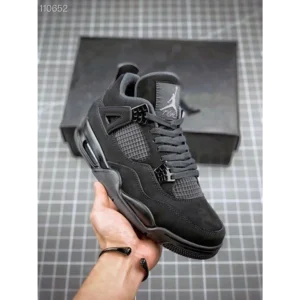 Stylish Air Jordan Retro 4 Black Cat Shoes For Men (TS817)