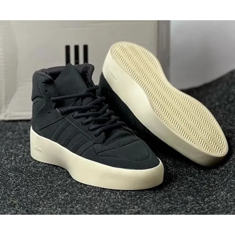 Stylish Adidas X Fear Of God Black High Shoes For Men (TS829)