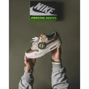 Stylish Nike Air Max 1 University Of Oregon Shoes For Men (TS875)