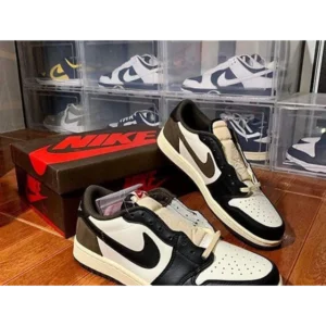 Trendy Air Jordan Retro 1 Low X Travis Scott Dark Mocha Shoes For Men (BSF1219)