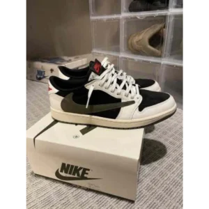 Trendy Air Jordan Retro 1 Travis Scott Olive Shoes For Men (SF31)