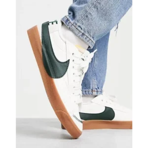 Trendy Nike Blazer low 77 Jumbo Sail Green Shoes For Men (SP107)