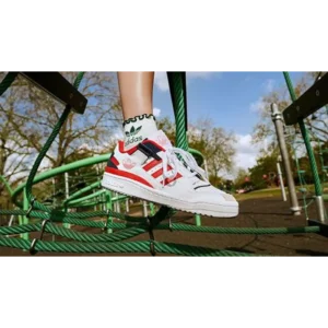 Trendy Adidas Originals Forum Exhibit Low White Red Blue Shoes For Men (SP130)